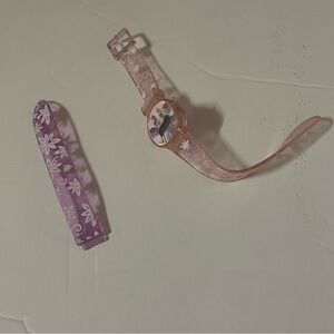 Mattel Barbie Pink and Purple Girls Watch (Purple Watch Band Missing)